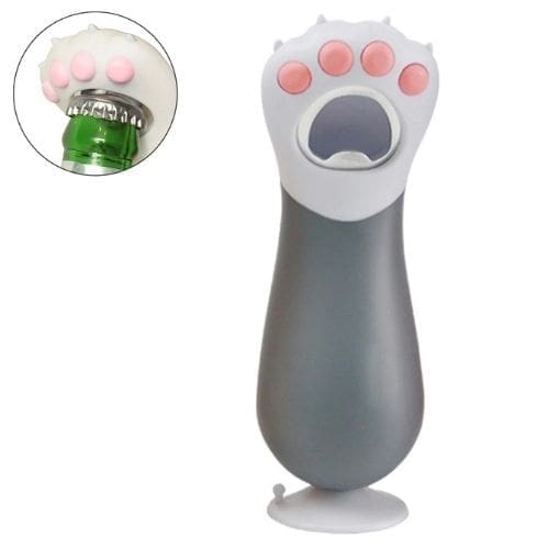 Destapador patita de gato Gris