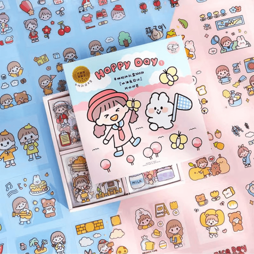 Mega Caja de Stickers diseño Happy… - Imagen 4