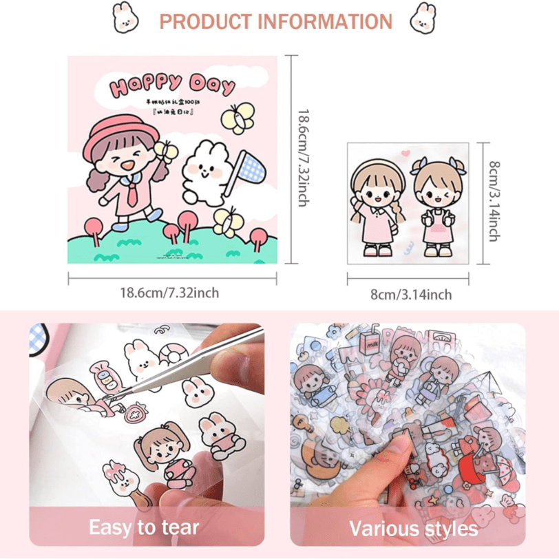 Mega Caja de Stickers diseño Happy… - Imagen 5