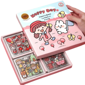 Mega Caja de Stickers diseño Happy…