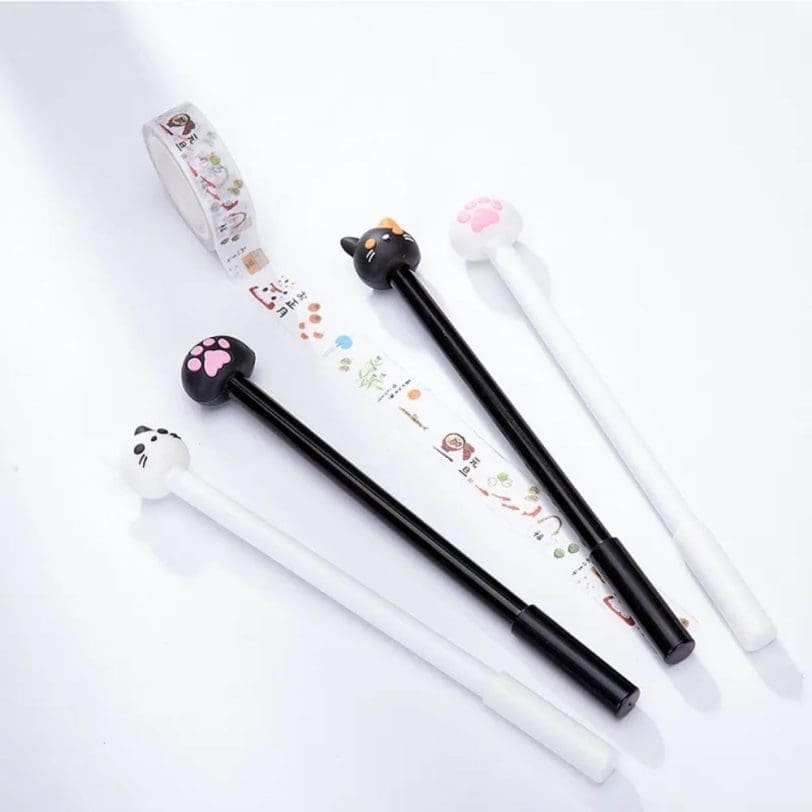 Set de 12 lápices tinta gatito - Imagen 4
