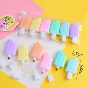 Set destacadores helado