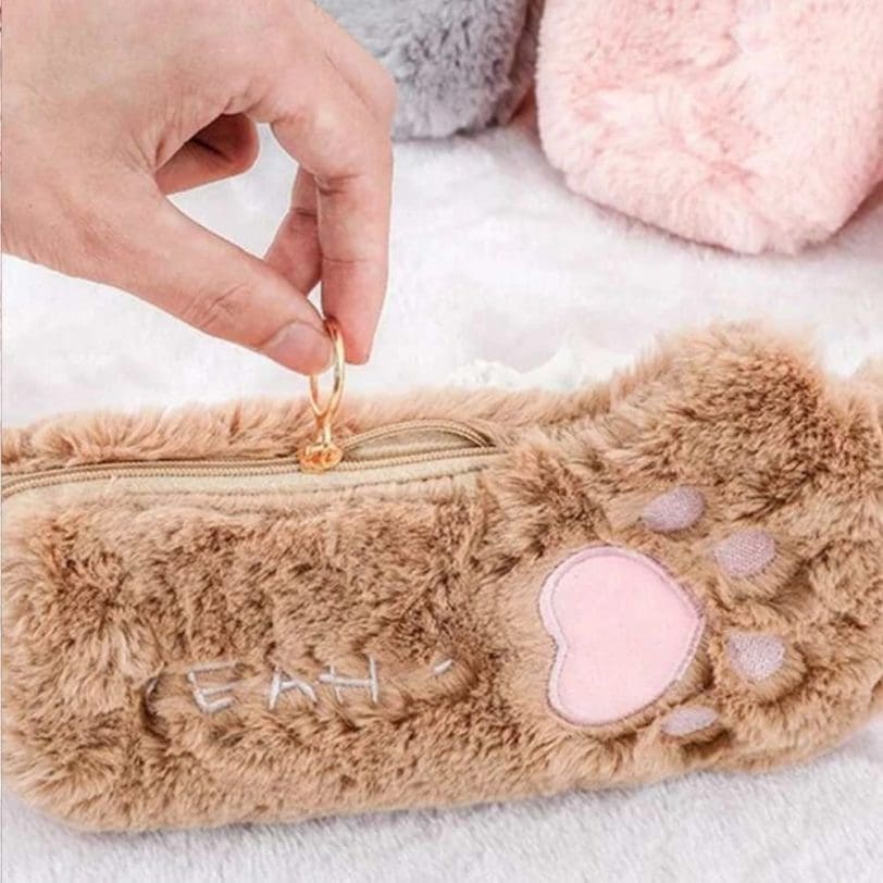 Estuche pata de gatito Gris - Imagen 3
