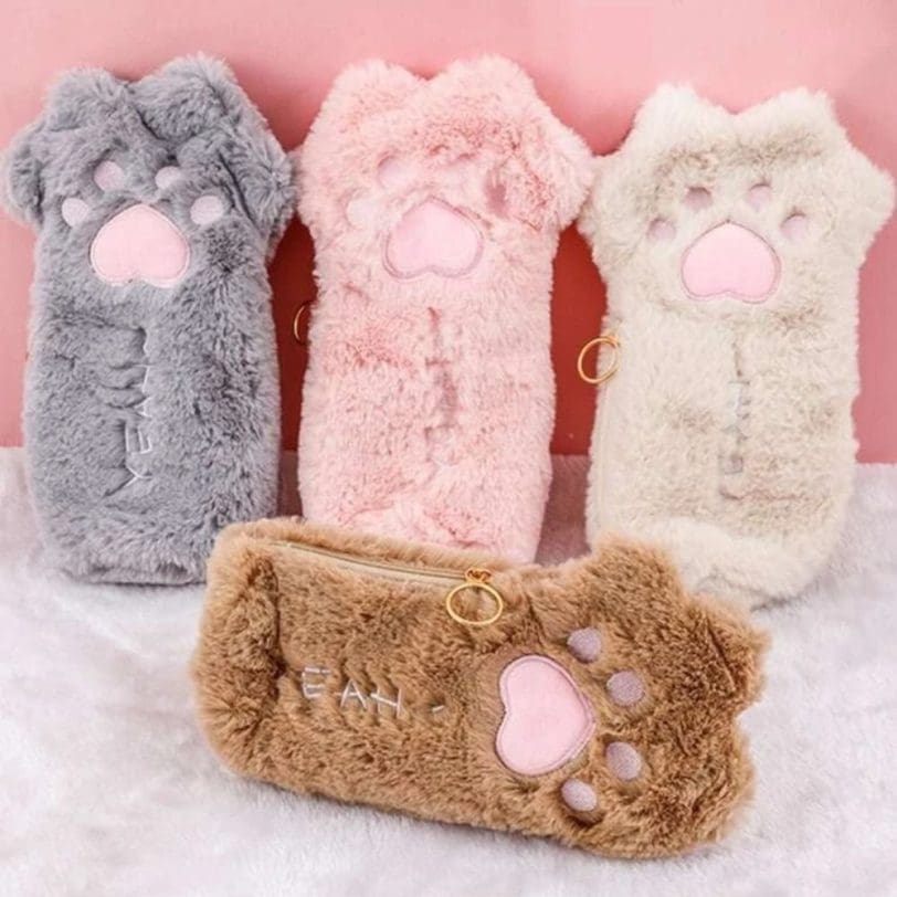 Estuche pata de gatito Gris - Imagen 4