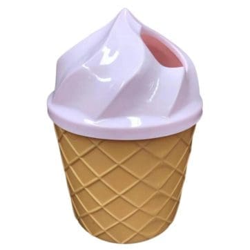 Basurero escritorio helado Rosado