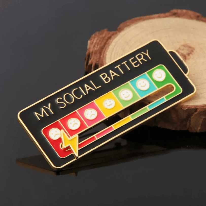 Pin batería social